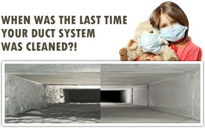 Before and After Cleaning Ducts
